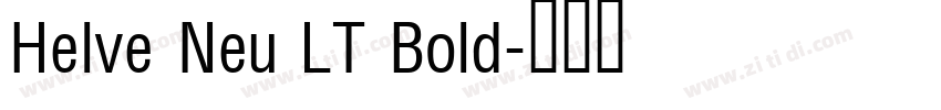 Helve Neu LT Bold字体转换